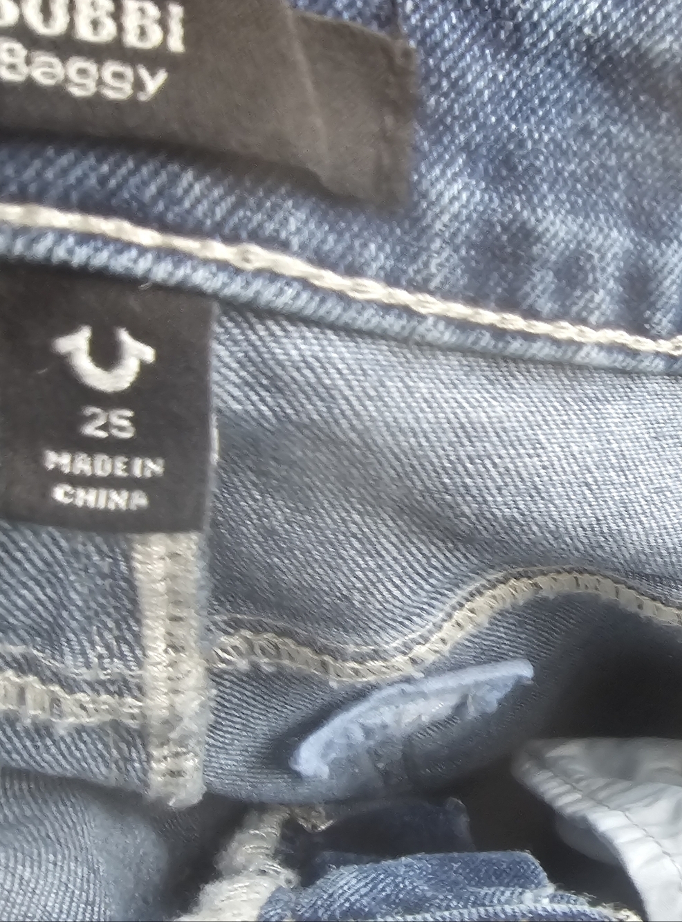 True Religion Bobbi baggy jeans in dark wash blue - Picture 10 of 11